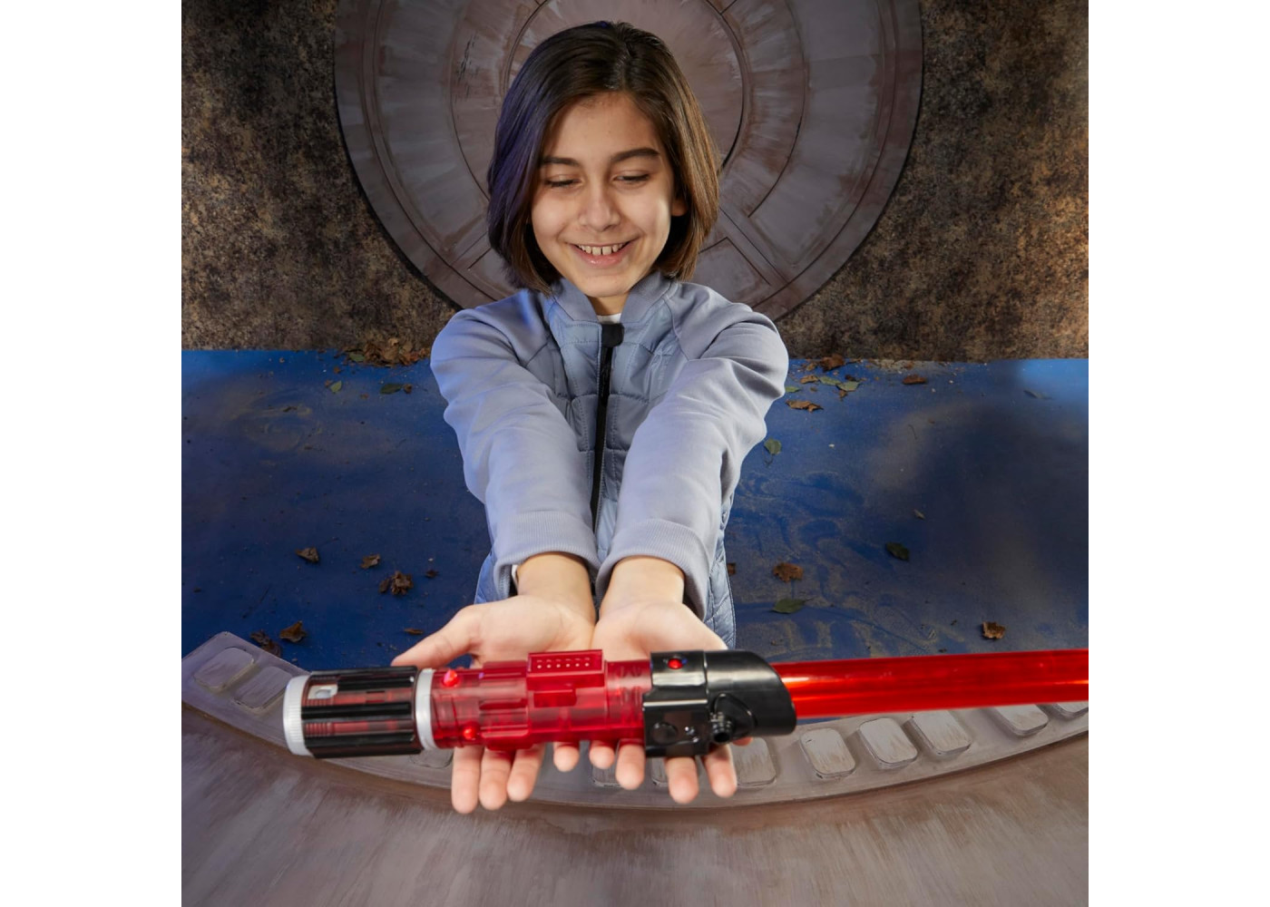 Световой Меч Дарт Вейдер звуки свет Star Wars Lightsaber Forge Kyber Core Darth Vader Hasbro F9971
