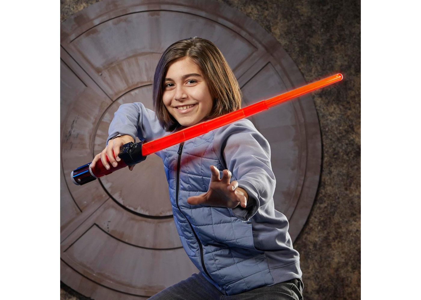 Световой Меч Дарт Вейдер звуки свет Star Wars Lightsaber Forge Kyber Core Darth Vader Hasbro F9971