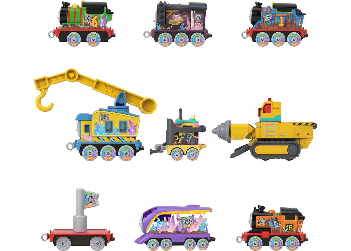 Набор из 9 Поездов Томас и Друзья Тайна смотровой горы Thomas & Friends Mystery Of Lookout Mountain Fisher-Price HMC25