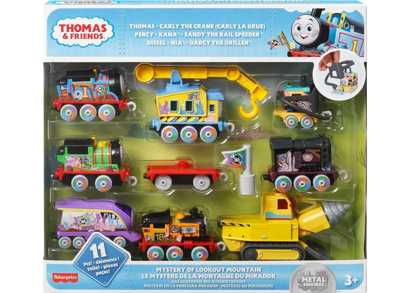 Набор из 9 Поездов Томас и Друзья Тайна смотровой горы Thomas & Friends Mystery Of Lookout Mountain Fisher-Price HMC25