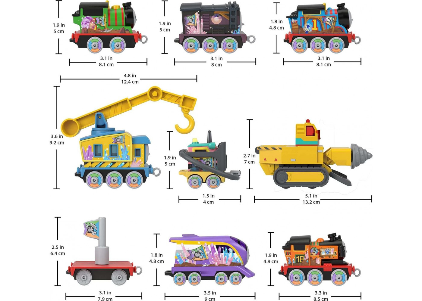 Набор из 9 Поездов Томас и Друзья Тайна смотровой горы Thomas & Friends Mystery Of Lookout Mountain Fisher-Price HMC25