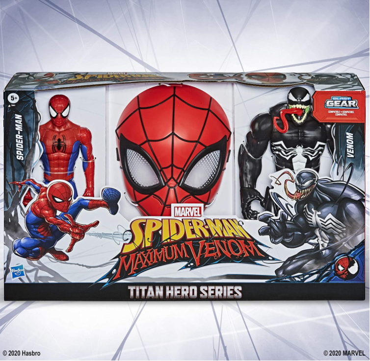 Купить Фигурка Веном с языком Человек Паук 30 см и Маска Spider