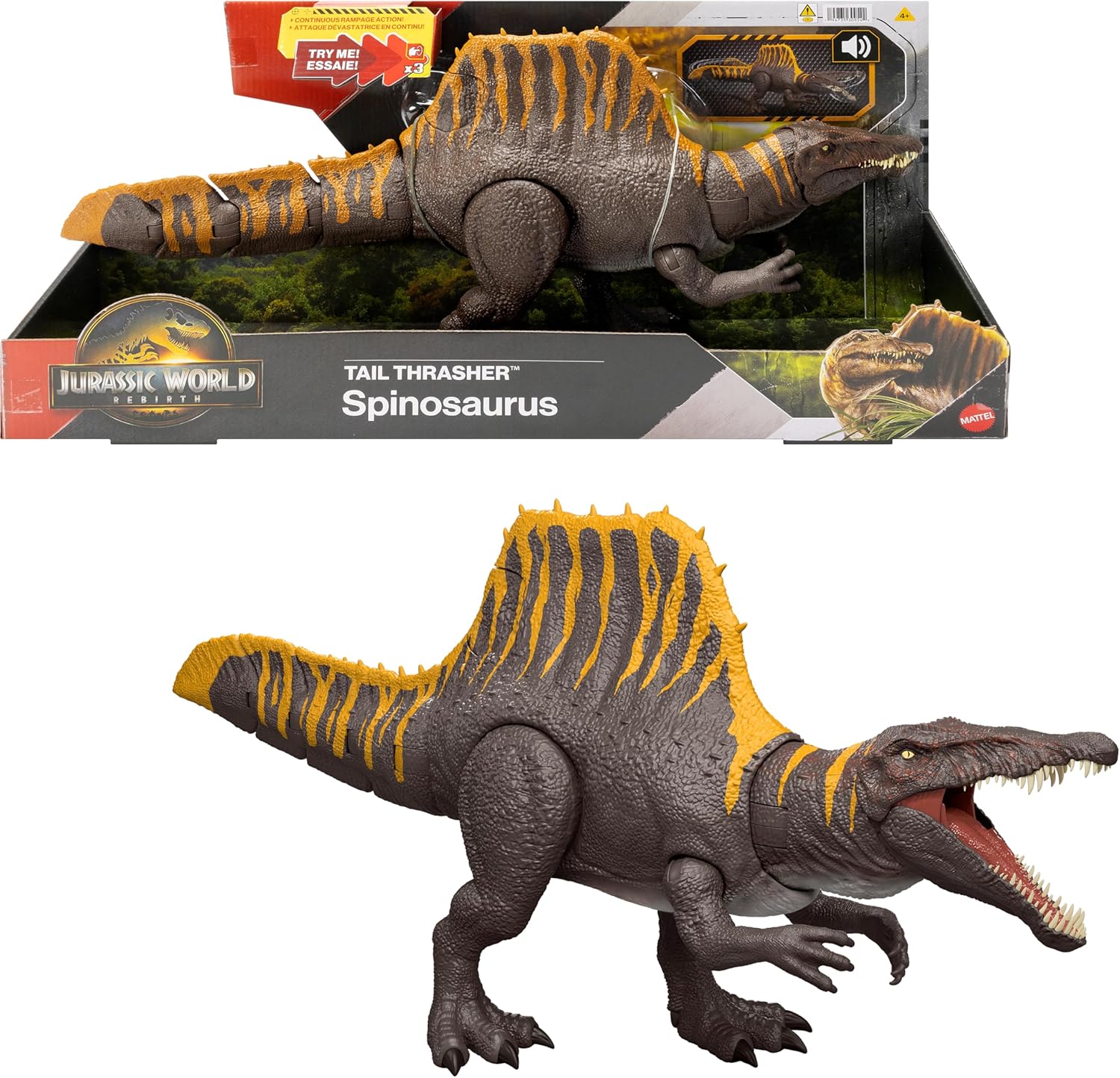 Купить Динозавр Спинозавр 55 см со Звуком Jurassic World Rebirth