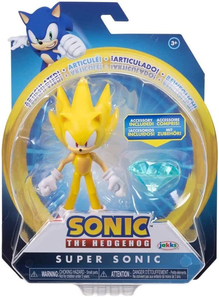Купить Фигурка Ёжик Супер Соник с Изумрудом Хаоса Sonic the