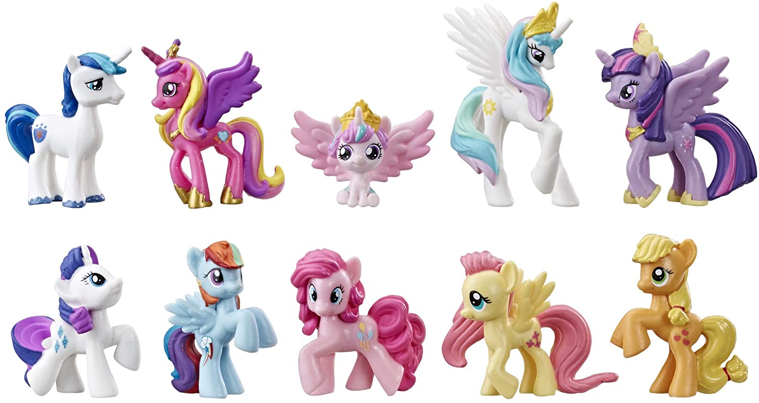 Купить Фигурки 10 шт Моя Маленькая Пони Радуга Эквестрия My Little Pony  Rainbow Equestria Hasbro E6364 по цене 1 542 грн. от производителя